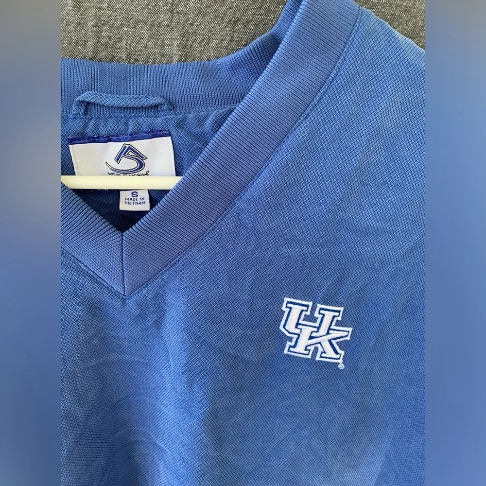 Vintage Y2K Pullover Windbreaker Kentucky Wildcats Golf Style Size Small UK BBN